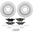 C763150057 2-Wheel Set Rear Brake Disc and Pad Kit, 294 mm AWD QuietCast Series, Includes (1) Brake Pad Set and (2) Brake Disc