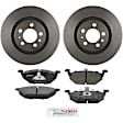 C768531382 2-Wheel Set Front Brake Disc and Pad Kit, 280 mm QuietCast Series, Includes (1) Brake Pad Set and (2) Brake Disc