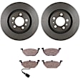 C768A531382 2-Wheel Set Front Brake Disc and Pad Kit, 280 mm FWD QuietCast Series, Includes (1) Brake Pad Set and (2) Brake Disc