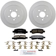 C770481194 2-Wheel Set Rear Brake Disc and Pad Kit, 273.8 mm QuietCast Series, Includes (1) Brake Pad Set and (2) Brake Disc