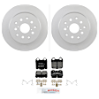 C771501250 2-Wheel Set Rear Brake Disc and Pad Kit, 306.6 mm QuietCast Series, Includes (1) Brake Pad Set and (2) Brake Disc