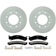 C784250576 2-Wheel Set Brake Disc and Pad Kit, 324.8 mm QuietCast Series, Includes (1) Brake Pad Set and (2) Brake Disc