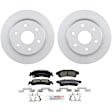 C792250546 2-Wheel Set Brake Disc and Pad Kit, 330 mm QuietCast Series, Includes (1) Brake Pad Set and (2) Brake Disc