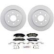 C792250646 2-Wheel Set Rear Brake Disc and Pad Kit, 344.8 mm QuietCast Series, Includes (1) Brake Pad Set and (2) Brake Disc