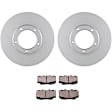 C799501230 2-Wheel Set Front Brake Disc and Pad Kit, 253.7 mm QuietCast Series, Includes (1) Brake Pad Set and (2) Brake Disc