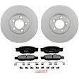 C805200355 2-Wheel Set Front Brake Disc and Pad Kit, 300.4 mm QuietCast Series, Includes (1) Brake Pad Set and (2) Brake Disc