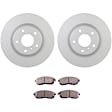 C815401039 2-Wheel Set Front Brake Disc and Pad Kit, 295.7 mm QuietCast Series, Includes (1) Brake Pad Set and (2) Brake Disc