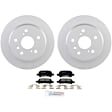 C828501226 2-Wheel Set Rear Brake Disc and Pad Kit, 268.8 mm FWD QuietCast Series, Includes (1) Brake Pad Set and (2) Brake Disc