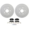 C828501227 2-Wheel Set Rear Brake Disc and Pad Kit, 268.9 mm QuietCast Series, Includes (1) Brake Pad Set and (2) Brake Disc