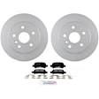 C828501238 2-Wheel Set Rear Brake Disc and Pad Kit, 288 mm FWD QuietCast Series, Includes (1) Brake Pad Set and (2) Brake Disc