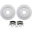 C834250646 2-Wheel Set Rear Brake Disc and Pad Kit, 344.8 mm QuietCast Series, Includes (1) Brake Pad Set and (2) Brake Disc
