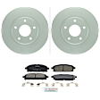 C855401075 2-Wheel Set Front Brake Disc and Pad Kit, 289.7 mm QuietCast Series, Includes (1) Brake Pad Set and (2) Brake Disc