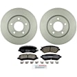 C856160141 2-Wheel Set Front Brake Disc and Pad Kit, 280.9 mm QuietCast Series, Includes (1) Brake Pad Set and (2) Brake Disc