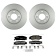 C864280824 2-Wheel Set Front Brake Disc and Pad Kit, 303 mm QuietCast Series, Includes (1) Brake Pad Set and (2) Brake Disc