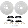 2006 Acura MDX - 2-Wheel Set Rear Brake Disc and Pad Kit, 313.1 mm, 3.5L 6Cyl, QuietCast Series Includes (2) Disc and (1) Pad Set