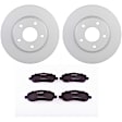 C866160290 2-Wheel Set Front Brake Disc and Pad Kit, 276 mm QuietCast Series, Includes (1) Brake Pad Set and (2) Brake Disc