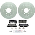C868161486 2-Wheel Set Rear Brake Disc and Pad Kit, 302 mm QuietCast Series, Includes (1) Brake Pad Set and (2) Brake Disc