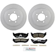 C881200316 2-Wheel Set Rear Brake Disc and Pad Kit, 301 mm QuietCast Series, Includes (1) Brake Pad Set and (2) Brake Disc