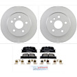C885501229 2-Wheel Set Rear Brake Disc and Pad Kit, 288 mm AWD QuietCast Series, Includes (1) Brake Pad Set and (2) Brake Disc