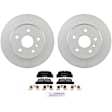 C885501234 2-Wheel Set Rear Brake Disc and Pad Kit, 287.6 mm FWD QuietCast Series, Includes (1) Brake Pad Set and (2) Brake Disc