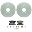 C888401075 2-Wheel Set Front Brake Disc and Pad Kit, 289.7 mm QuietCast Series, Includes (1) Brake Pad Set and (2) Brake Disc