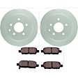 C905401030 2-Wheel Set Rear Brake Disc and Pad Kit, 291.6 mm QuietCast Series, Includes (1) Brake Pad Set and (2) Brake Disc