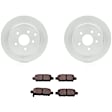 C905401040 2-Wheel Set Rear Brake Disc and Pad Kit, 307.8 mm QuietCast Series, Includes (1) Brake Pad Set and (2) Brake Disc