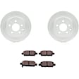 C905401061 2-Wheel Set Rear Brake Disc and Pad Kit, 291.8 mm QuietCast Series, Includes (1) Brake Pad Set and (2) Brake Disc