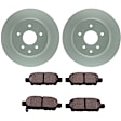 C905401453 2-Wheel Set Rear Brake Disc and Pad Kit, 307.7 mm QuietCast Series, Includes (1) Brake Pad Set and (2) Brake Disc