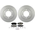 C906501243 2-Wheel Set Front Brake Disc and Pad Kit, 318.7 mm QuietCast Series, Includes (1) Brake Pad Set and (2) Brake Disc