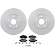 C908501228 2-Wheel Set Front Brake Disc and Pad Kit, 295.7 mm QuietCast Series, Includes (1) Brake Pad Set and (2) Brake Disc