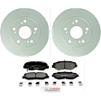 C914261546 2-Wheel Set Front Brake Disc and Pad Kit, 261.7 mm QuietCast Series, Includes (1) Brake Pad Set and (2) Brake Disc