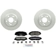 C914261547 2-Wheel Set Front Brake Disc and Pad Kit, 282 mm QuietCast Series, Includes (1) Brake Pad Set and (2) Brake Disc