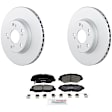 C914531446 2-Wheel Set Front Brake Disc and Pad Kit, 282 mm QuietCast Series, Includes (1) Brake Pad Set and (2) Brake Disc