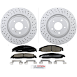 C921251476 2-Wheel Set Front Brake Disc and Pad Kit, 323 mm FWD QuietCast Series, Includes (1) Brake Pad Set and (2) Brake Disc