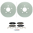 C922250574 2-Wheel Set Rear Brake Disc and Pad Kit, 269.9 mm FWD QuietCast Series, Includes (1) Brake Pad Set and (2) Brake Disc