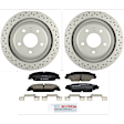 C922251475 2-Wheel Set Rear Brake Disc and Pad Kit, 305.2 mm FWD QuietCast Series, Includes (1) Brake Pad Set and (2) Brake Disc