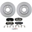 C924280811 2-Wheel Set Front Brake Disc and Pad Kit, 280 mm QuietCast Series, Includes (1) Brake Pad Set and (2) Brake Disc
