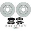 C924280819 2-Wheel Set Front Brake Disc and Pad Kit, 275 mm FWD QuietCast Series, Includes (1) Brake Pad Set and (2) Brake Disc