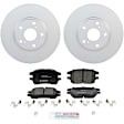 C930501232 2-Wheel Set Front Brake Disc and Pad Kit, 295.9 mm QuietCast Series, Includes (1) Brake Pad Set and (2) Brake Disc