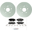 C948261546 2-Wheel Set Front Brake Disc and Pad Kit, 261.7 mm QuietCast Series, Includes (1) Brake Pad Set and (2) Brake Disc