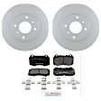 C960401031 2-Wheel Set Front Brake Disc and Pad Kit, 280 mm QuietCast Series, Includes (1) Brake Pad Set and (2) Brake Disc