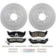 C964200316 2-Wheel Set Rear Brake Disc and Pad Kit, 301 mm QuietCast Series, Includes (1) Brake Pad Set and (2) Brake Disc