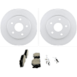 C965160153 2-Wheel Set Front Brake Disc and Pad Kit, 335.9 mm QuietCast Series, Includes (1) Brake Pad Set and (2) Brake Disc