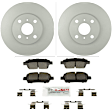 C990501246 2-Wheel Set Front Brake Disc and Pad Kit, 254.9 mm QuietCast Series, Includes (1) Brake Pad Set and (2) Brake Disc
