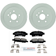 C995501504 2-Wheel Set Rear Brake Disc and Pad Kit, 290.8 mm QuietCast Series, Includes (1) Brake Pad Set and (2) Brake Disc
