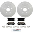 C996501266 2-Wheel Set Rear Brake Disc and Pad Kit, 288 mm QuietCast Series, Includes (1) Brake Pad Set and (2) Brake Disc