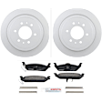 P1012201535 2-Wheel Set Rear Brake Disc and Pad Kit, 348 mm QuietCast Series, Includes (1) Brake Pad Set and (2) Brake Disc