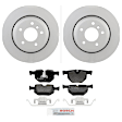P1042150123 2-Wheel Set Rear Brake Disc and Pad Kit, 320 mm QuietCast Series, Includes (1) Brake Pad Set and (2) Brake Disc