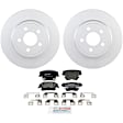 P1057160287 2-Wheel Set Brake Disc and Pad Kit, 319.7 mm QuietCast Series, Includes (1) Brake Pad Set and (2) Brake Disc